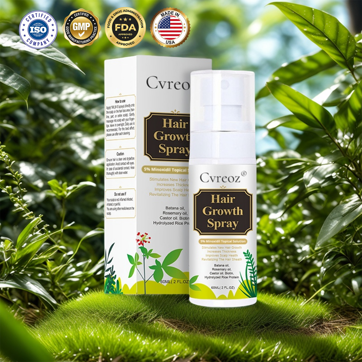 ⓒⓥⓡⓔⓞⓩ® Nourish & Flourish Hair Growth Spray