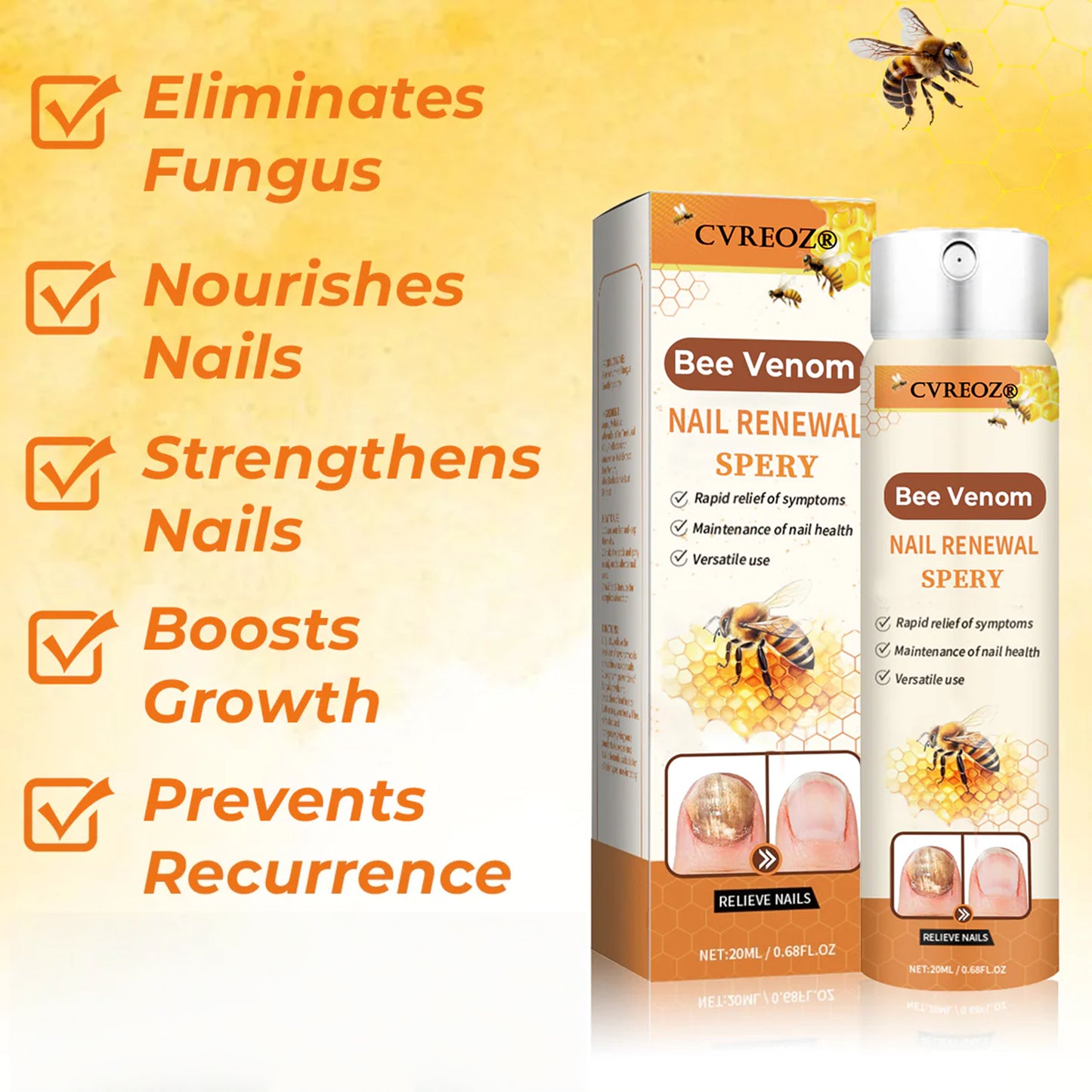 Cvreoz®Bee Venom Nail Renewal Spray