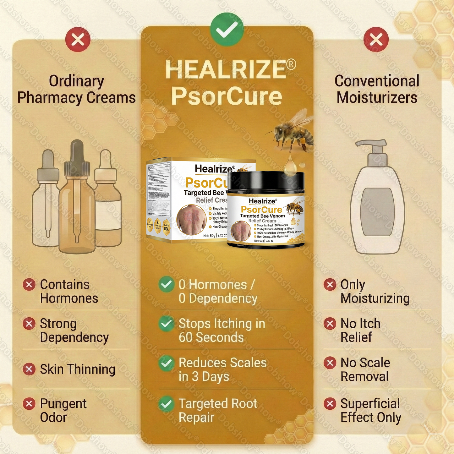 ✨𝙇𝙞𝙢𝙞𝙩𝙚𝙙-𝙏𝙞𝙢𝙚 𝙊𝙛𝙛𝙚𝙧 | Healrize® PsorCure Targeted Bee Venom Relief Cream