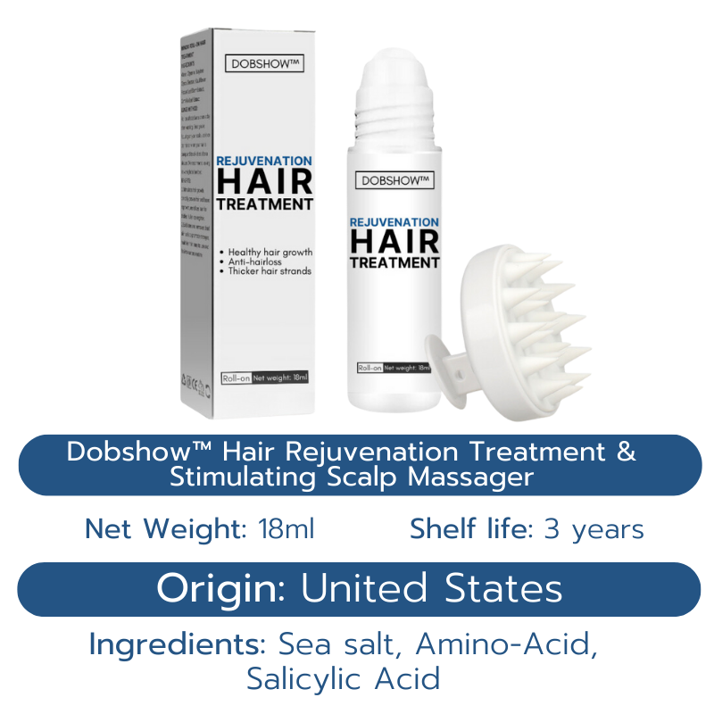 Dobshow™ Hair Rejuvenation Treatment & Stimulating Scalp Massager