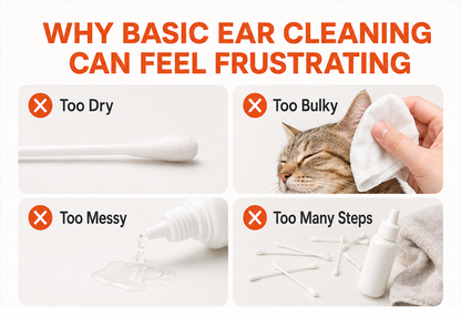 Pawfirst Pet Ear Cleaning Cotton Swabs – Earwax & Odor Remover for Cats & Dogs, Individually Wrapped, Break-to-Release Liquid, Dry/Wet Dual-Use, 100 Pack with Aloe, Witch Hazel & Chamomile Formula #SummerVibes #petlovers