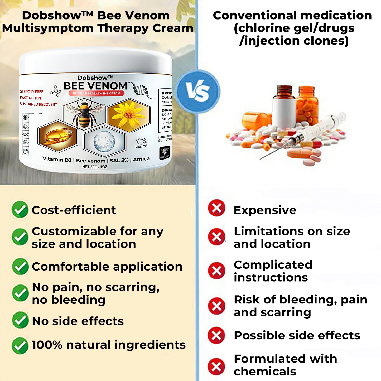 Dobshow™ 🐝Bee Venom Multisymptom Therapy Cream >> ✅65%OFF