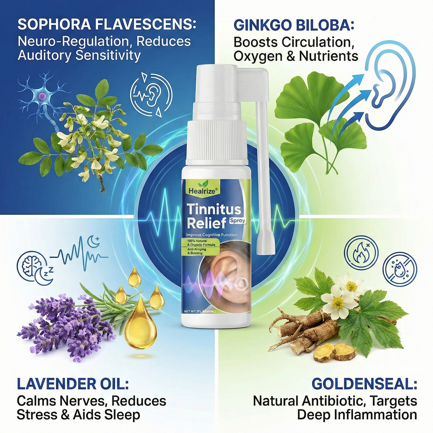 🔥𝙇𝙞𝙢𝙞𝙩𝙚𝙙-𝙏𝙞𝙢𝙚 𝙊𝙛𝙛𝙚𝙧 |Healrize®Tinnitus Relief Spray
