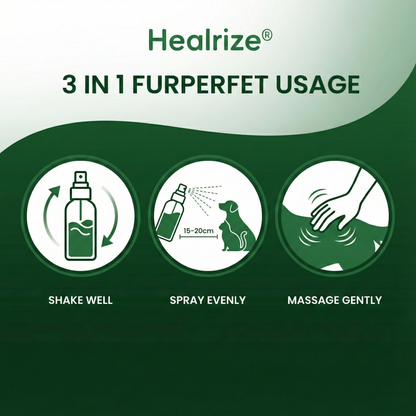 🔥 𝙉𝙚𝙬 𝙔𝙚𝙖𝙧 𝙎𝙖𝙡𝙚 | Healrize® 3 in 1 FurPerfect Pet Skin & Coat Spray