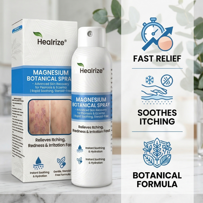 🔥Healrize® Magnesium Botanical Spray – Advanced Skin Recovery for Psoriasis & Eczema | Rapid Soothing, Steroid-Free
