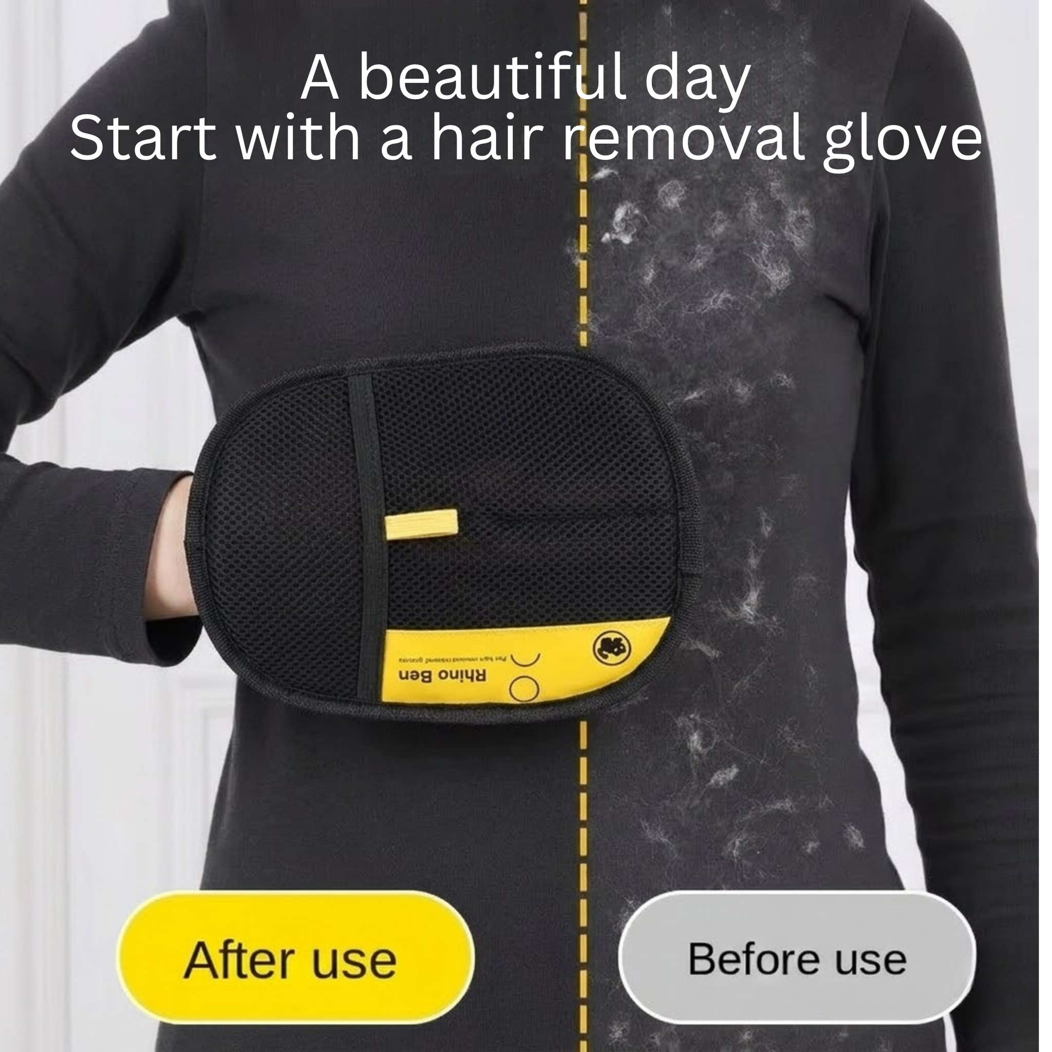 Electrostatic Pet Hair Removal Glove | Reusable Multi-Surface Fur Sweeper
