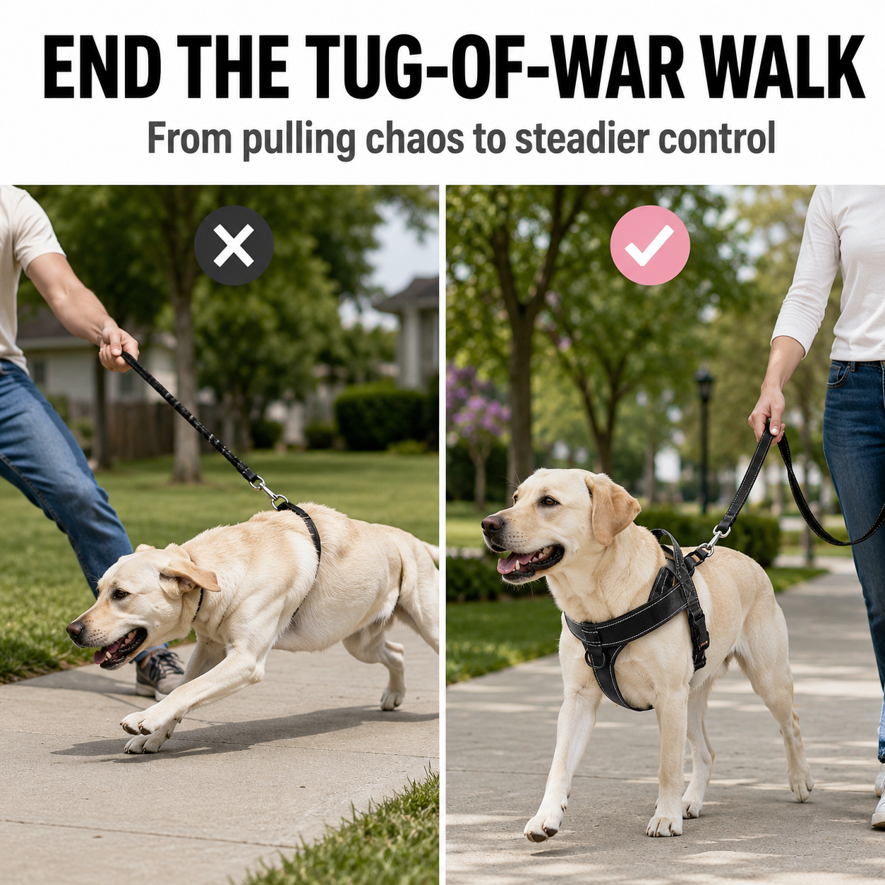 Heavy-Duty Reflective Dog Harness