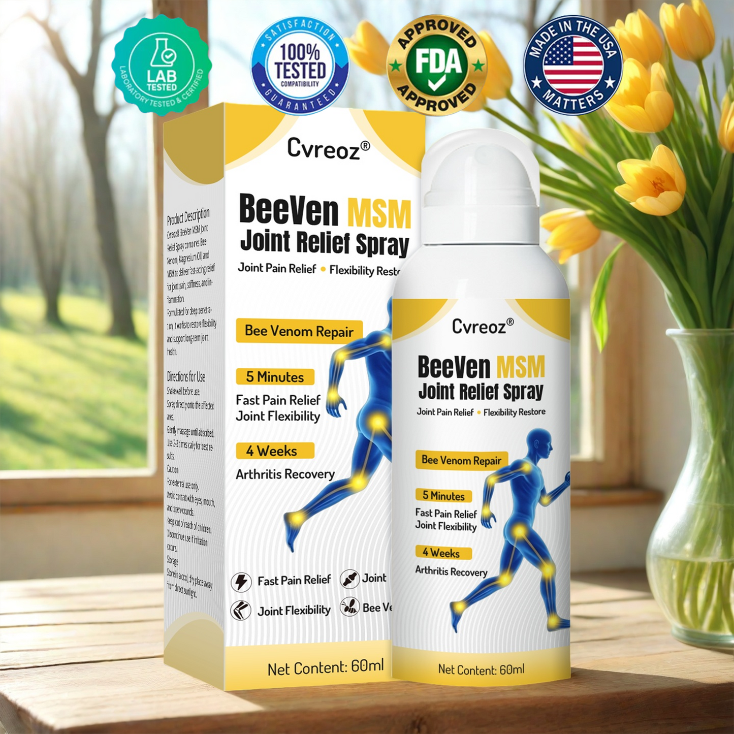 Cvreoz®  MSM BeeVen Joint Relief Spray