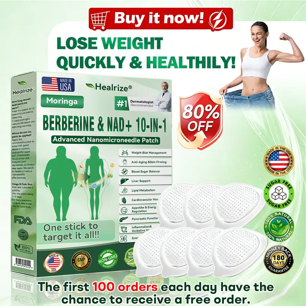 🇺🇸 𝐎𝐟𝐟𝐢𝐜𝐢𝐚𝐥 𝐔𝐒 𝐒𝐭𝐨𝐫𝐞 | 🧑‍⚕️🩺 𝐇𝐞𝐚𝐥𝐫𝐢𝐳𝐞® Moringa · Berberine × NAD+ 𝟏𝟎-𝐢𝐧-𝟏 𝐀𝐝𝐯𝐚𝐧𝐜𝐞𝐝 𝐍𝐚𝐧𝐨 𝐌𝐢𝐜𝐫𝐨𝐧𝐞𝐞𝐝𝐥𝐞 𝐏𝐚𝐭𝐜𝐡 — 𝐎𝐧𝐜𝐞 𝐃𝐚𝐢𝐥𝐲, 𝐕𝐢𝐬𝐢𝐛𝐥𝐞 𝐑𝐞𝐬𝐮𝐥𝐭𝐬 𝐢𝐧 𝟕 𝐃𝐚𝐲𝐬