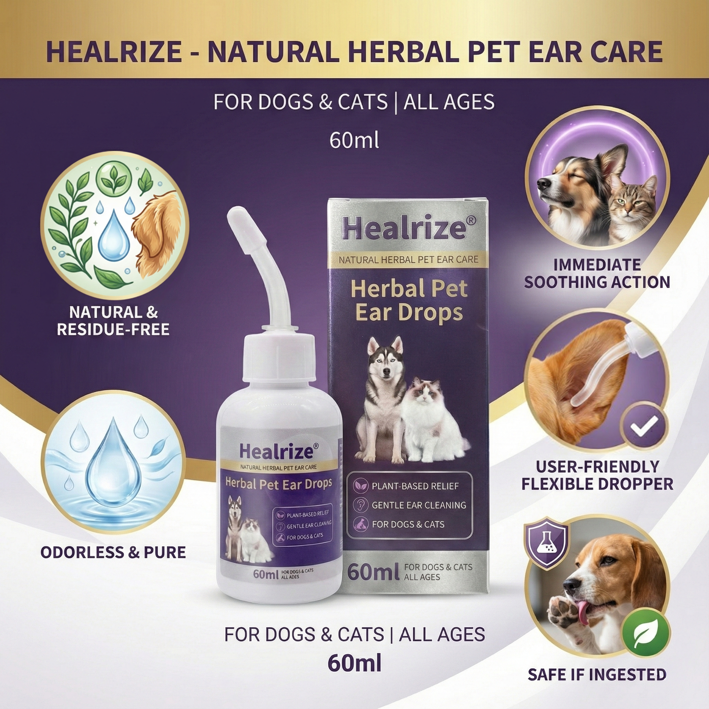 🔥 𝙉𝙚𝙬 𝙔𝙚𝙖𝙧 𝙎𝙖𝙡𝙚 🔥 Healrize® Herbal Pet Ear Drops