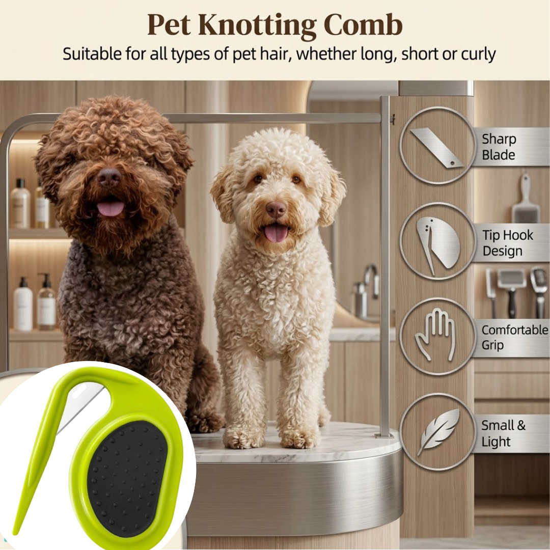 RSZZB® Pain-Free Pet Dematting Comb | The Ultimate Tangle & Mat Remover