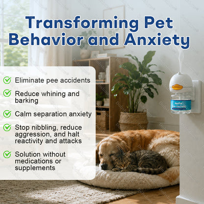🐕Healrize®3-in-1 BioShield 60-Day Dog Calming Diffuser Kit – Anxiety Relief, Sedation Support, Odor Control & Insect Repelling