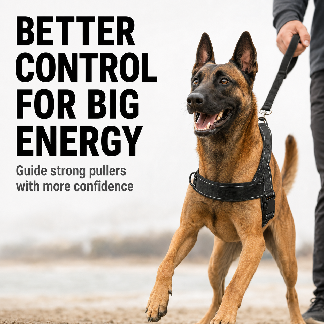 Heavy-Duty Reflective Dog Harness