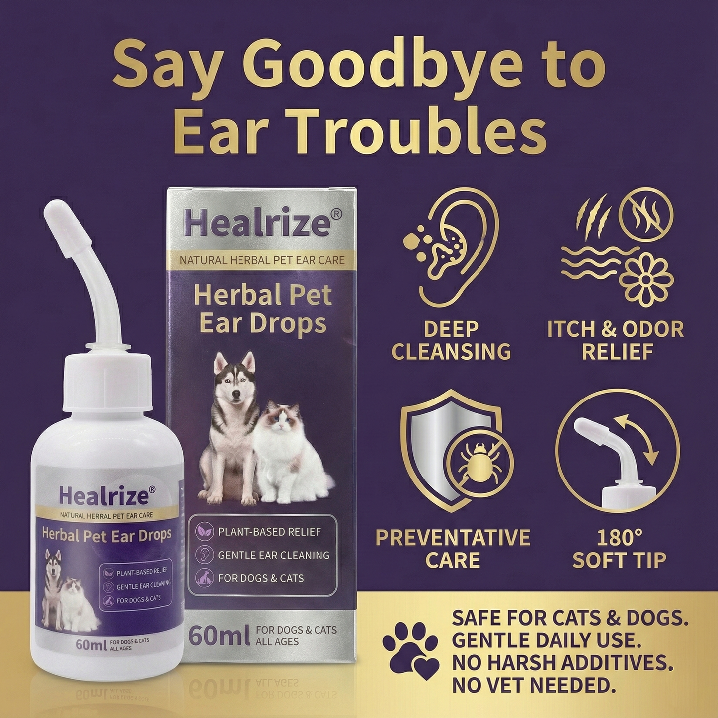🔥 𝙉𝙚𝙬 𝙔𝙚𝙖𝙧 𝙎𝙖𝙡𝙚 🔥 Healrize® Herbal Pet Ear Drops