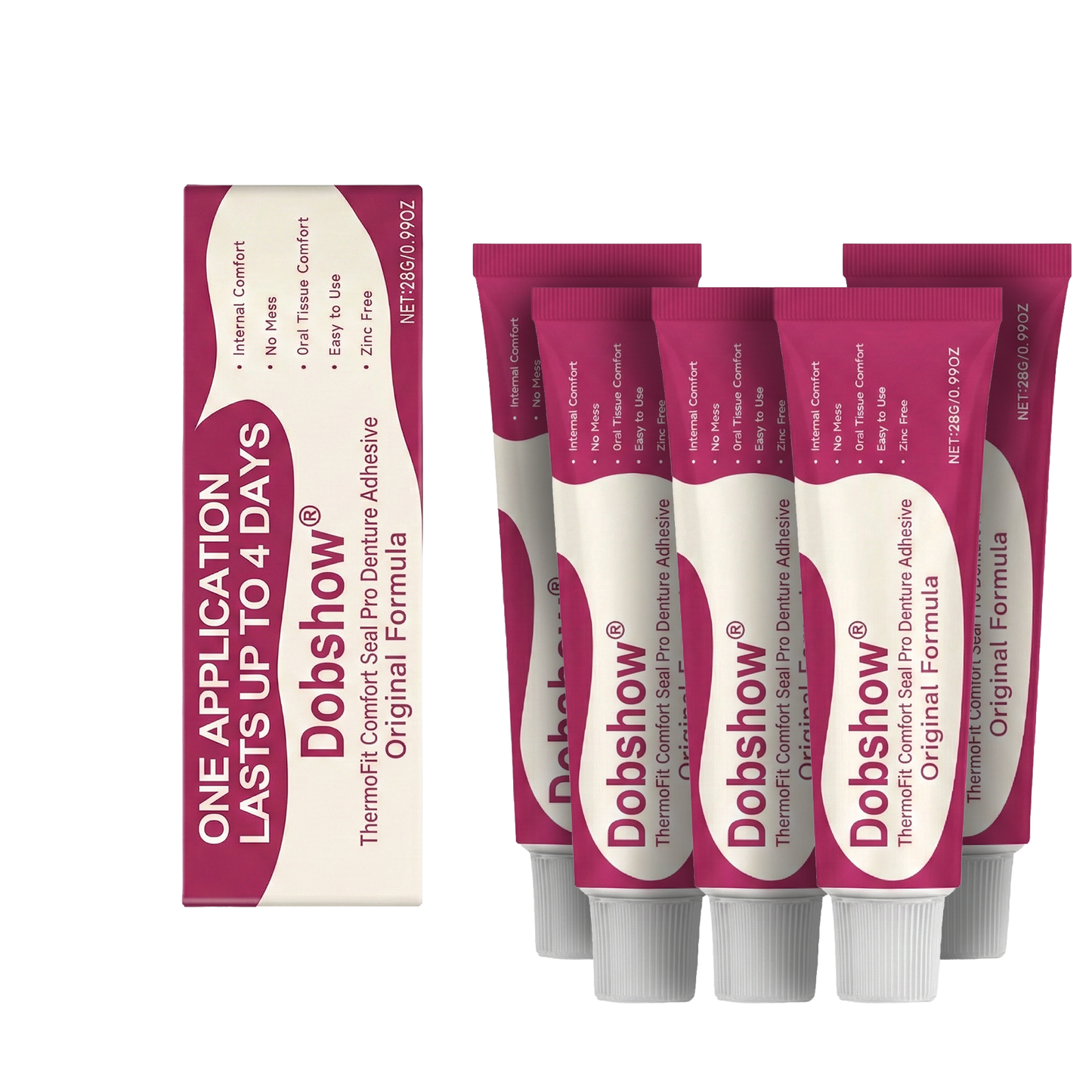 ✨𝙇𝙞𝙢𝙞𝙩𝙚𝙙-𝙏𝙞𝙢𝙚 𝙊𝙛𝙛𝙚𝙧 | Dobshow® ThermoFit Comfort Seal Pro Denture Adhesive🔥 FDA Certified (Clinically Proven 4-Day Hold for Secure, Comfortable & Zinc-Free Denture Fit 🦷)