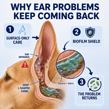 Healrize® 5-in-1 Ear Infection & Itch Relief Flush for Dogs & Cats