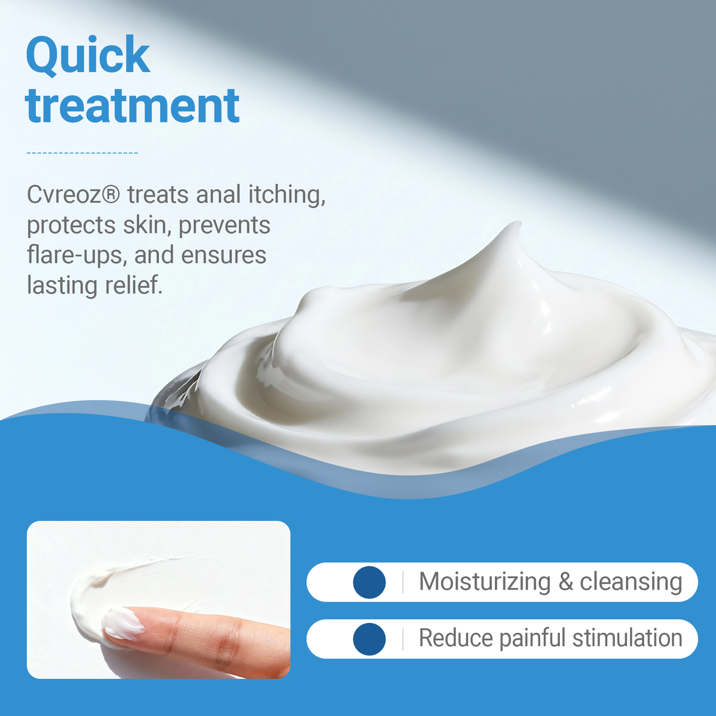 Cvreoz® Rapid Relief Hemorrhoid & Fissure Healing Cream
