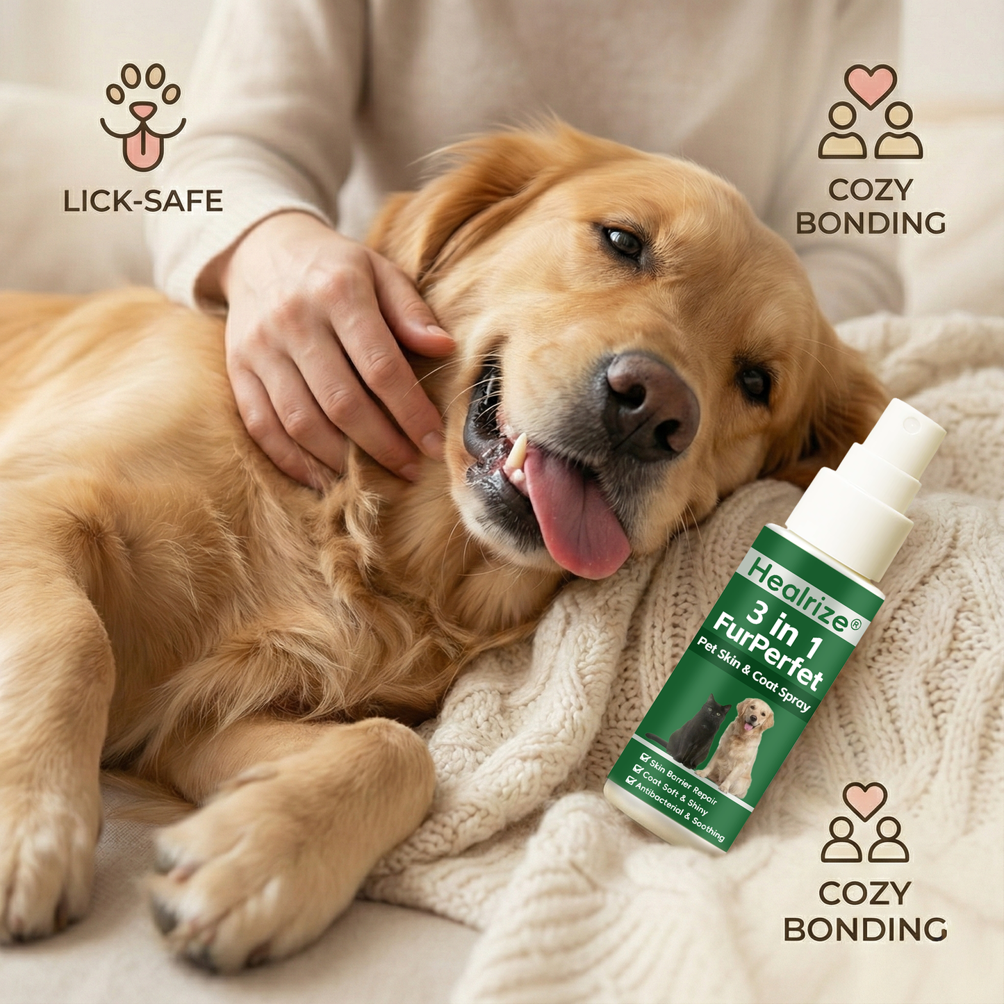 🔥 𝙉𝙚𝙬 𝙔𝙚𝙖𝙧 𝙎𝙖𝙡𝙚 | Healrize® 3 in 1 FurPerfect Pet Skin & Coat Spray