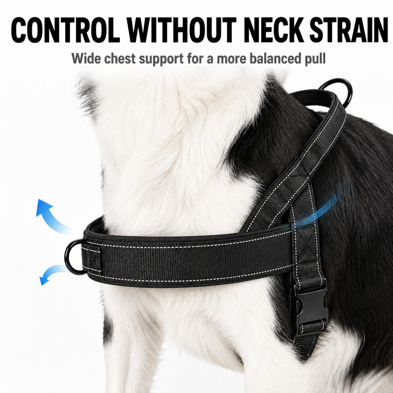 Heavy-Duty Reflective Dog Harness