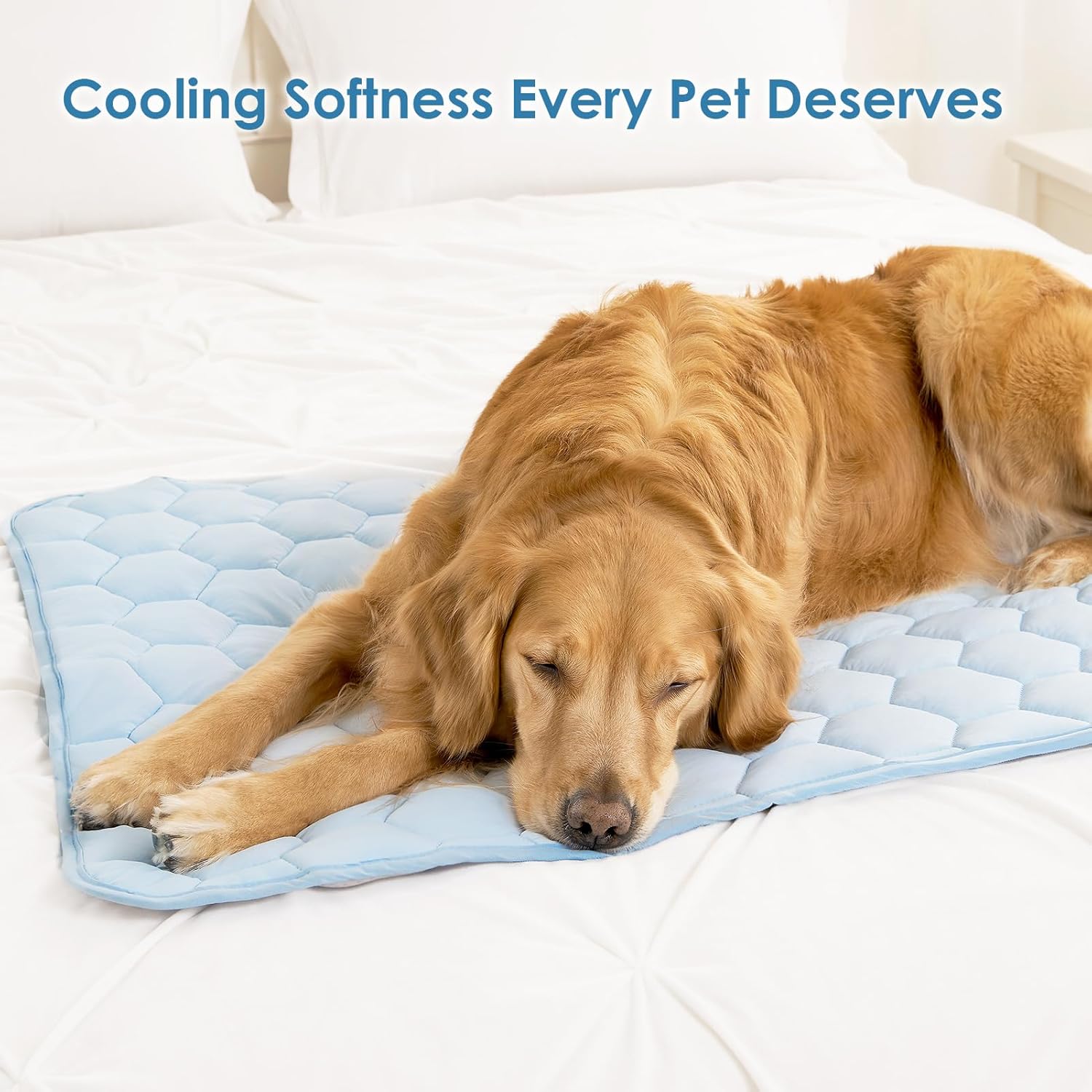 Cooling Mat for Dogs, 41" x 28"(Q-Max>0.53), Washable Dog Cooling Mat, Portable Kennel Cooling Pet Pad for Summer, Non-Slip Summer Crate Pad for Large Dog