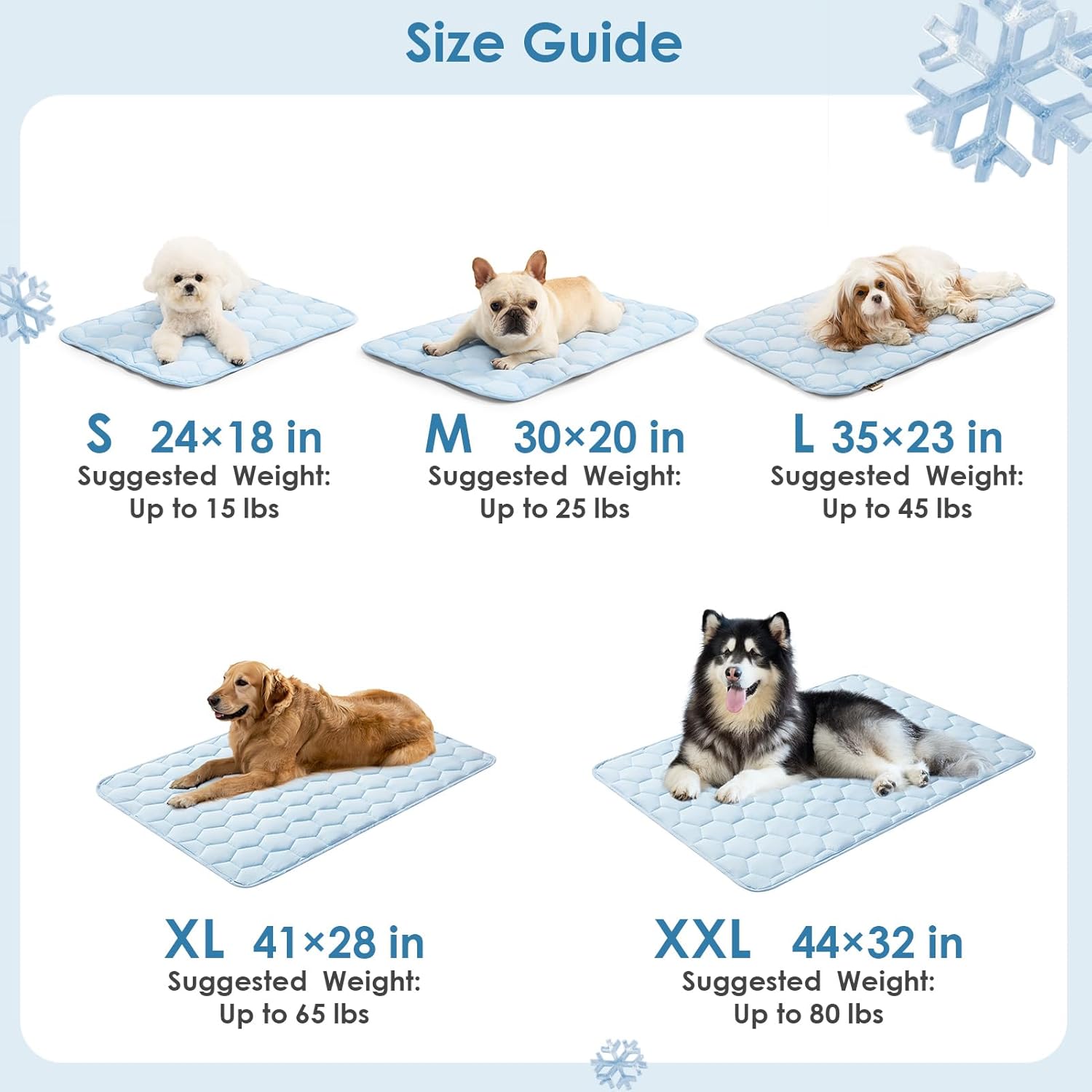 Cooling Mat for Dogs, 41" x 28"(Q-Max>0.53), Washable Dog Cooling Mat, Portable Kennel Cooling Pet Pad for Summer, Non-Slip Summer Crate Pad for Large Dog