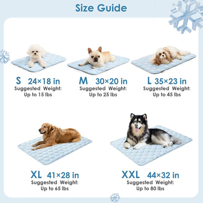 Cooling Mat for Dogs, 41" x 28"(Q-Max>0.53), Washable Dog Cooling Mat, Portable Kennel Cooling Pet Pad for Summer, Non-Slip Summer Crate Pad for Large Dog