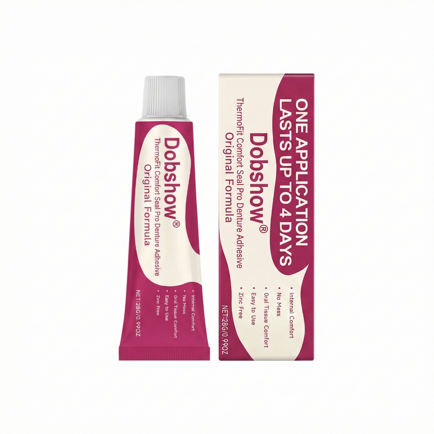 ✨𝙇𝙞𝙢𝙞𝙩𝙚𝙙-𝙏𝙞𝙢𝙚 𝙊𝙛𝙛𝙚𝙧 | Dobshow® ThermoFit Comfort Seal Pro Denture Adhesive🔥 FDA Certified (Clinically Proven 4-Day Hold for Secure, Comfortable & Zinc-Free Denture Fit 🦷)