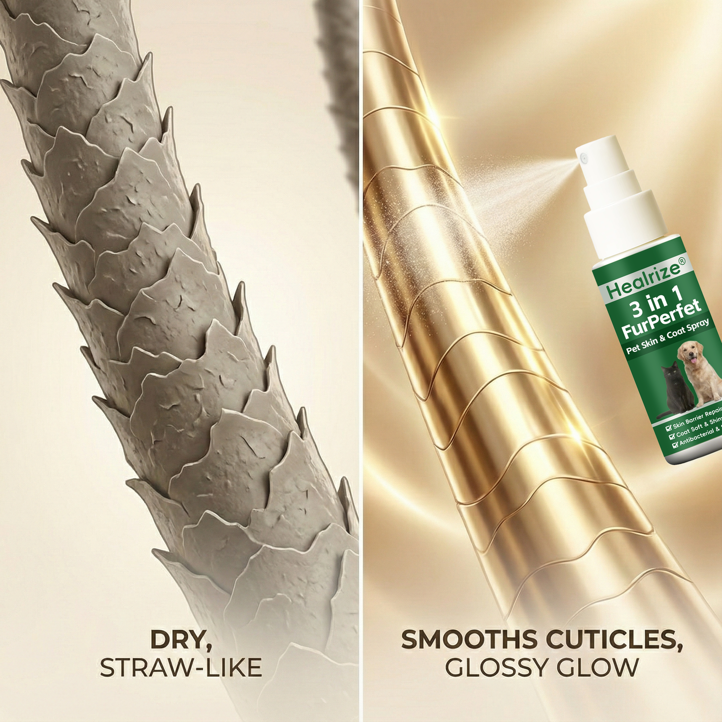 🔥 𝙉𝙚𝙬 𝙔𝙚𝙖𝙧 𝙎𝙖𝙡𝙚 | Healrize® 3 in 1 FurPerfect Pet Skin & Coat Spray