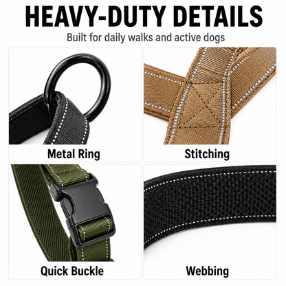 Heavy-Duty Reflective Dog Harness