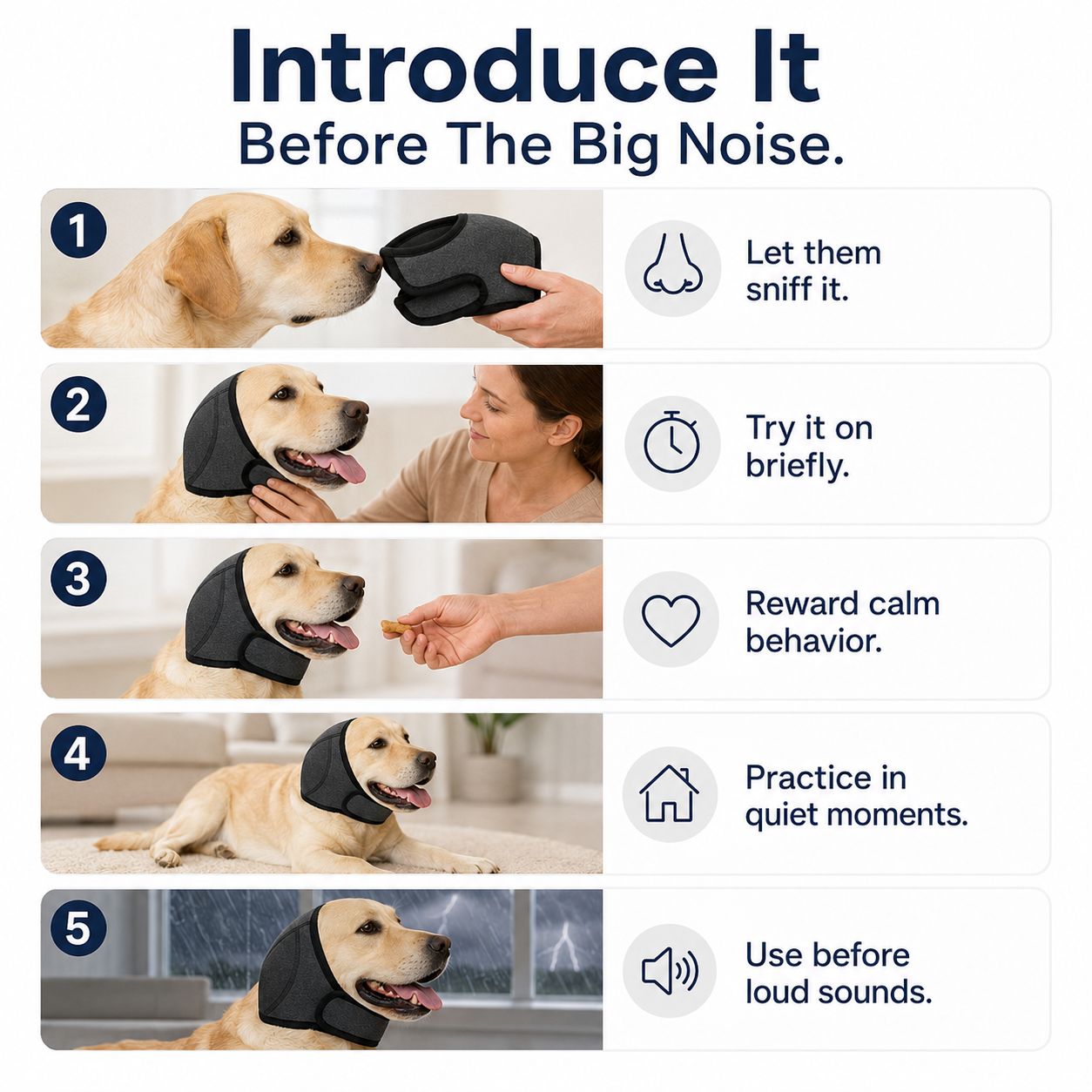 Waterproof Calming Dog Hoodie - Noise Cancelling Ear Protection for Pets