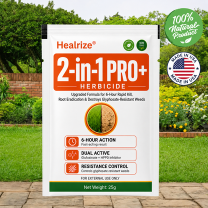 Healrize® Advanced 2-in-1 Pro+ Herbicide | Upgraded Formula for 6-Hour Rapid Kill, Root Eradication & Destroys Glyphosate-Resistant Weeds