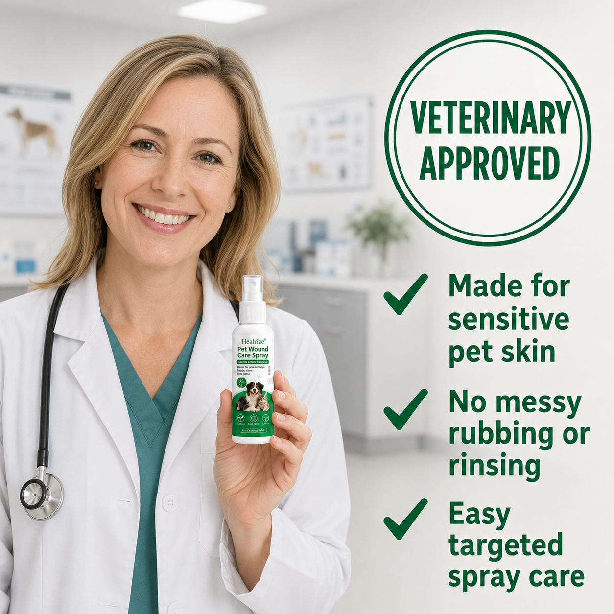 🔥Healrize®Pet Wound Care Spray – Gentle & Non-Irritating