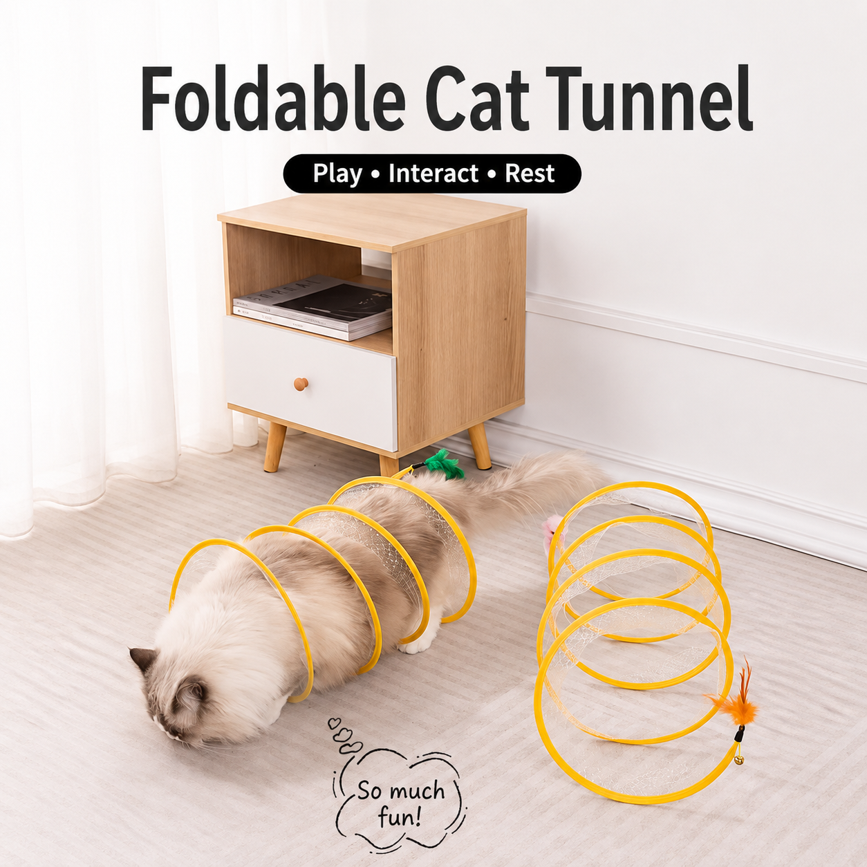 😻 Kitty Adventure Tunnel – Fun Hide, Chase & Explore Cat Toy