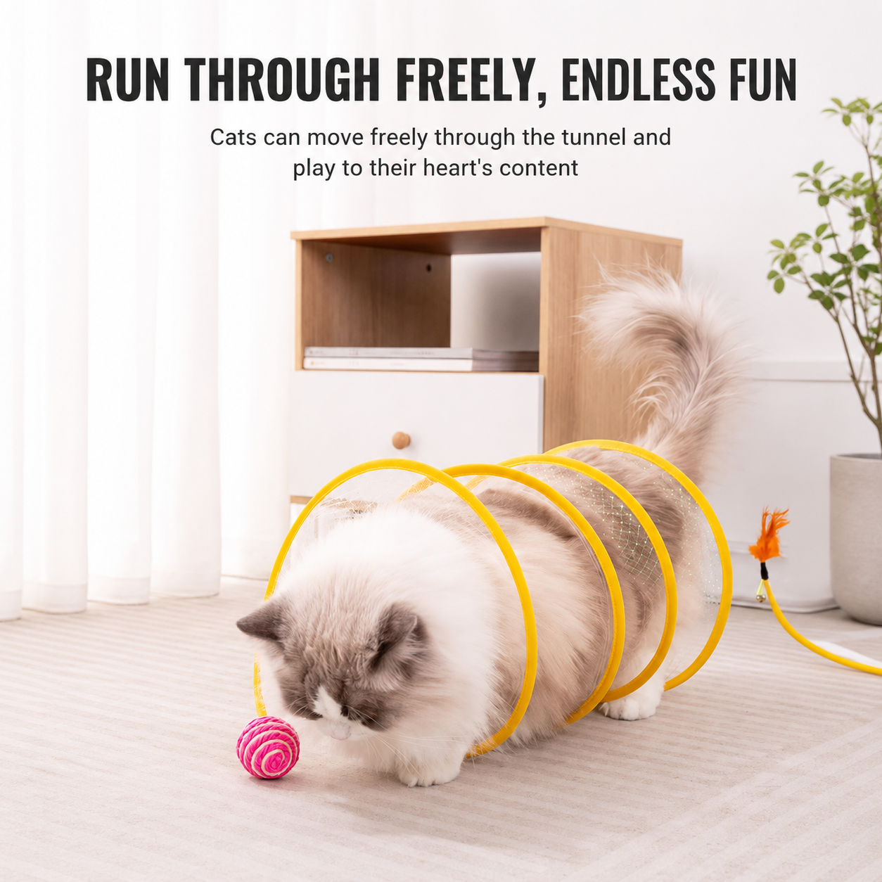 😻 Kitty Adventure Tunnel – Fun Hide, Chase & Explore Cat Toy