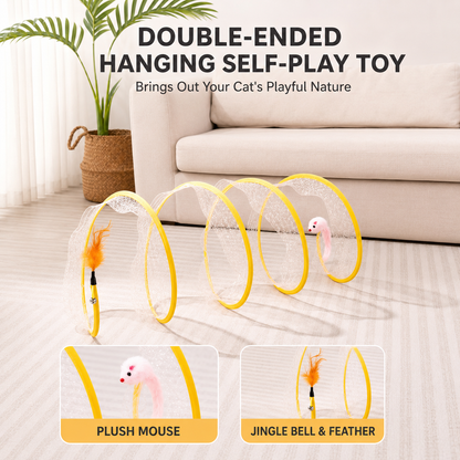 Foldable Interactive Cat Tunnel Toy
