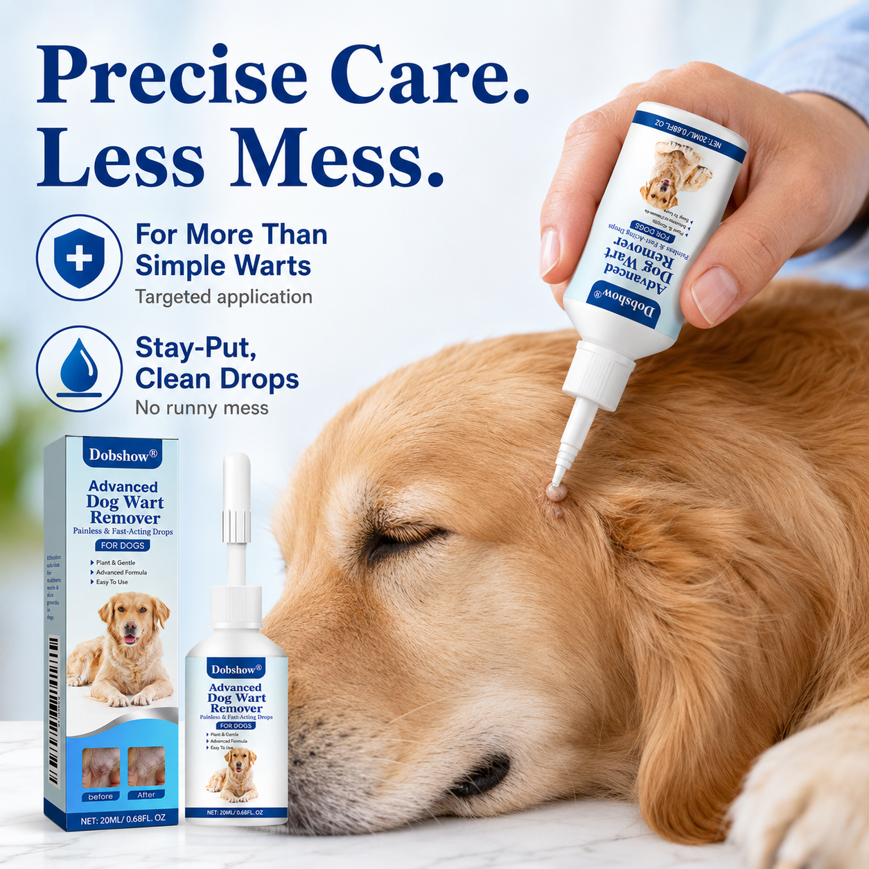 Dobshow®Advanced Dog Wart Remover | Painless & Fast-Acting Drops