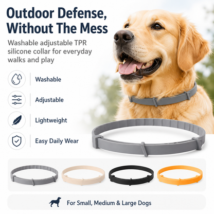 Washable Flea & Tick Collar for Dogs