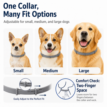 Washable Flea & Tick Collar for Dogs