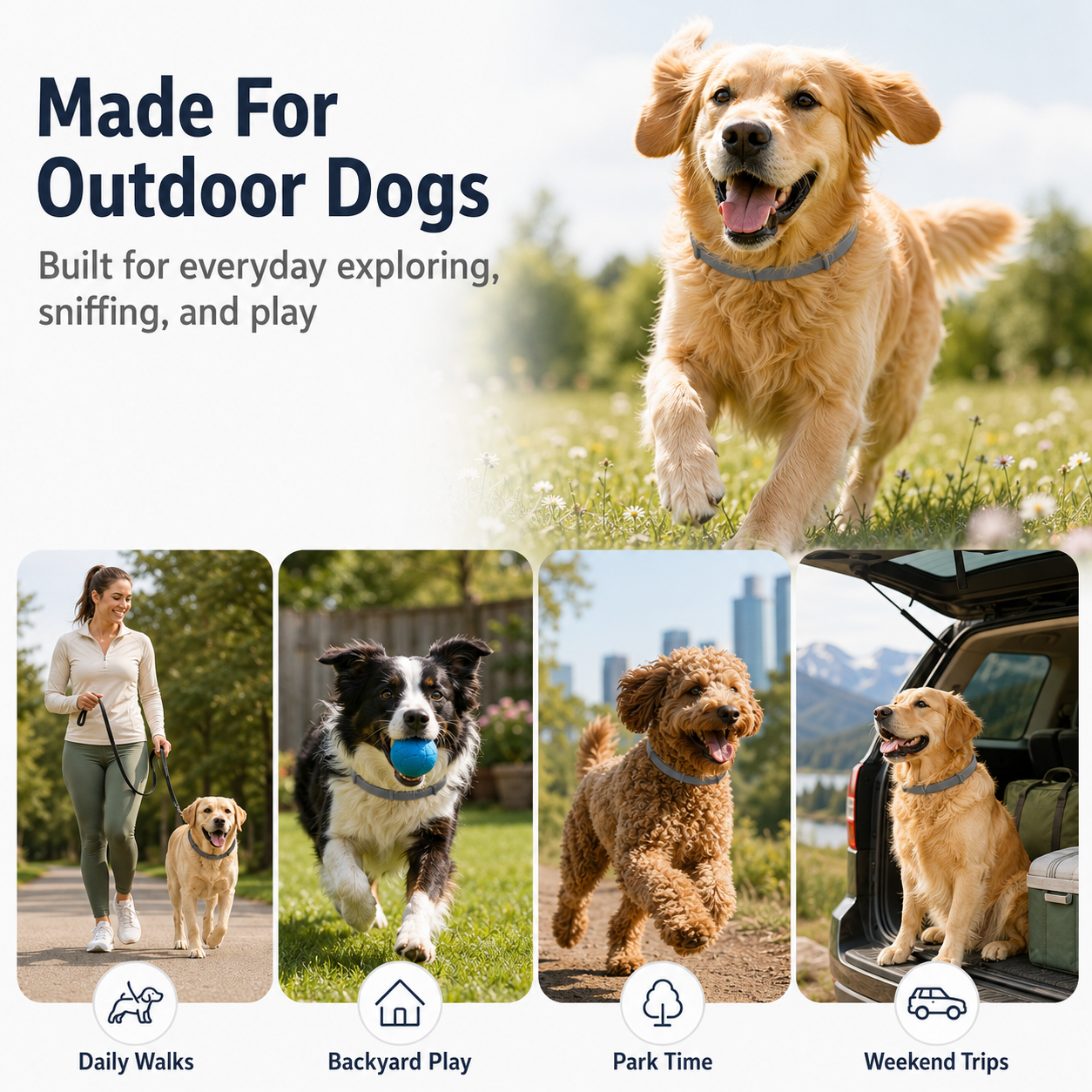 Washable Flea & Tick Collar for Dogs