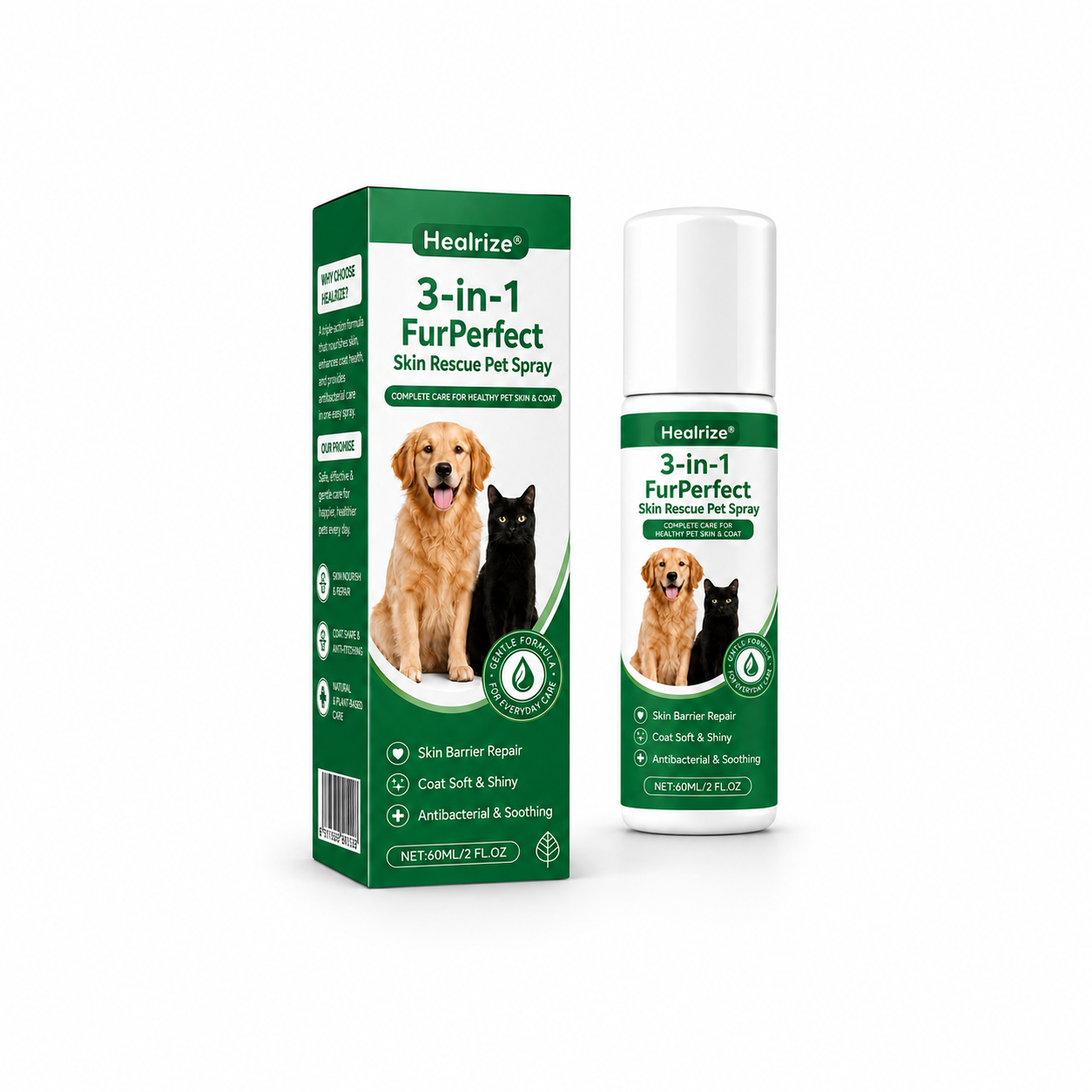 Healrize® 3 in 1 FurPerfect Skin Rescue Pet Spray
