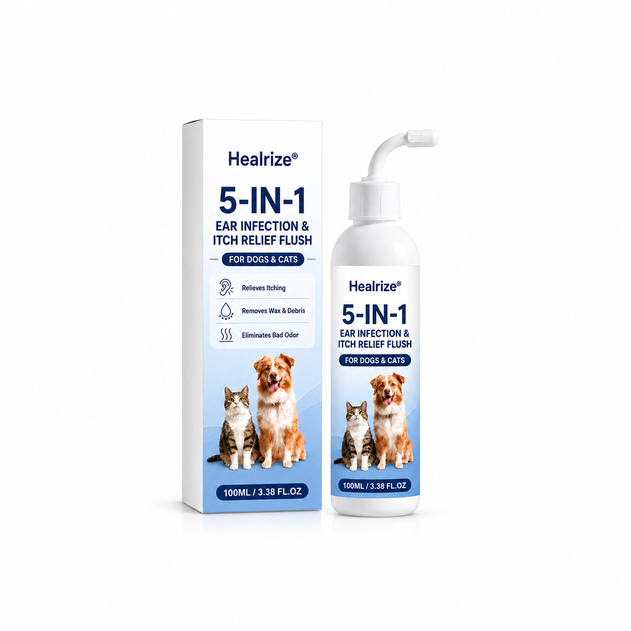 Healrize® 5-in-1 Ear Infection & Itch Relief Flush for Dogs & Cats🐕🐱