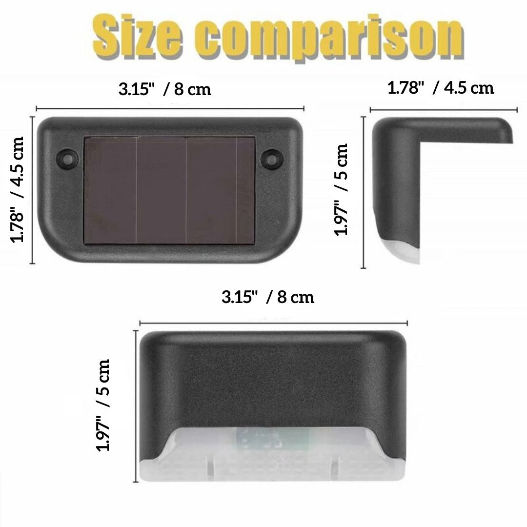 Steps Ultra Solar Lights, Outdoor, Waterproof, Led illumination distance 3x upgrade