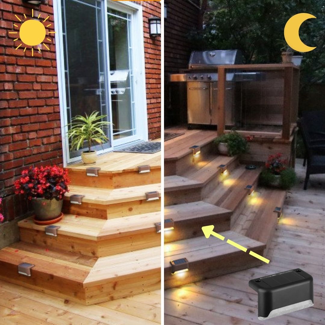 Steps Ultra Solar Lights, Outdoor, Waterproof, Led illumination distance 3x upgrade