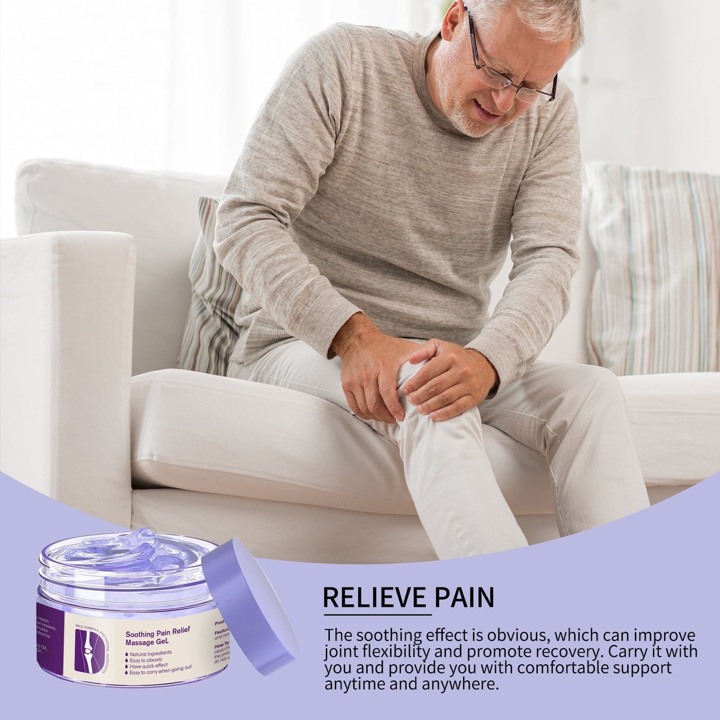 Turmeric & Emu Oil Arthritis Soothing Pain Relief Massage Gel👨‍⚕️American Orthopaedics (AAOS) Approved