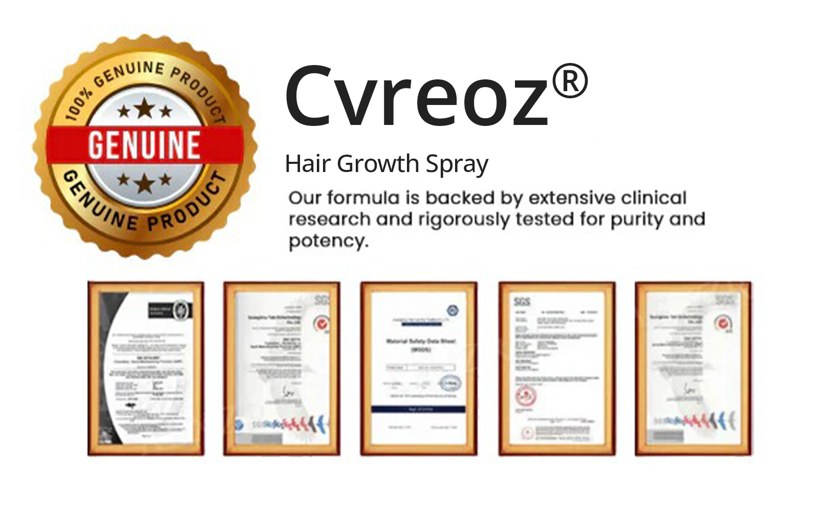 Cvreoz® Max-Strength Hair Regrowth Spray