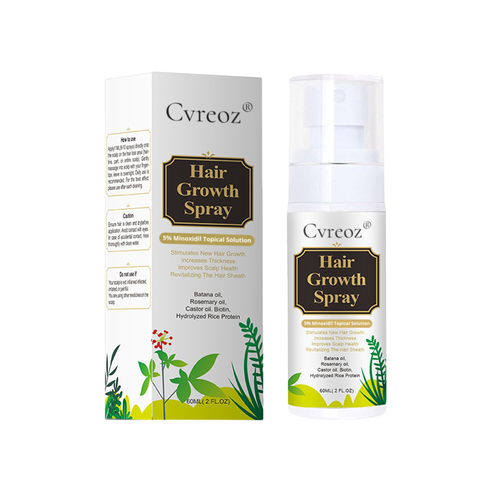 Cvreoz® Max-Strength Hair Regrowth Spray