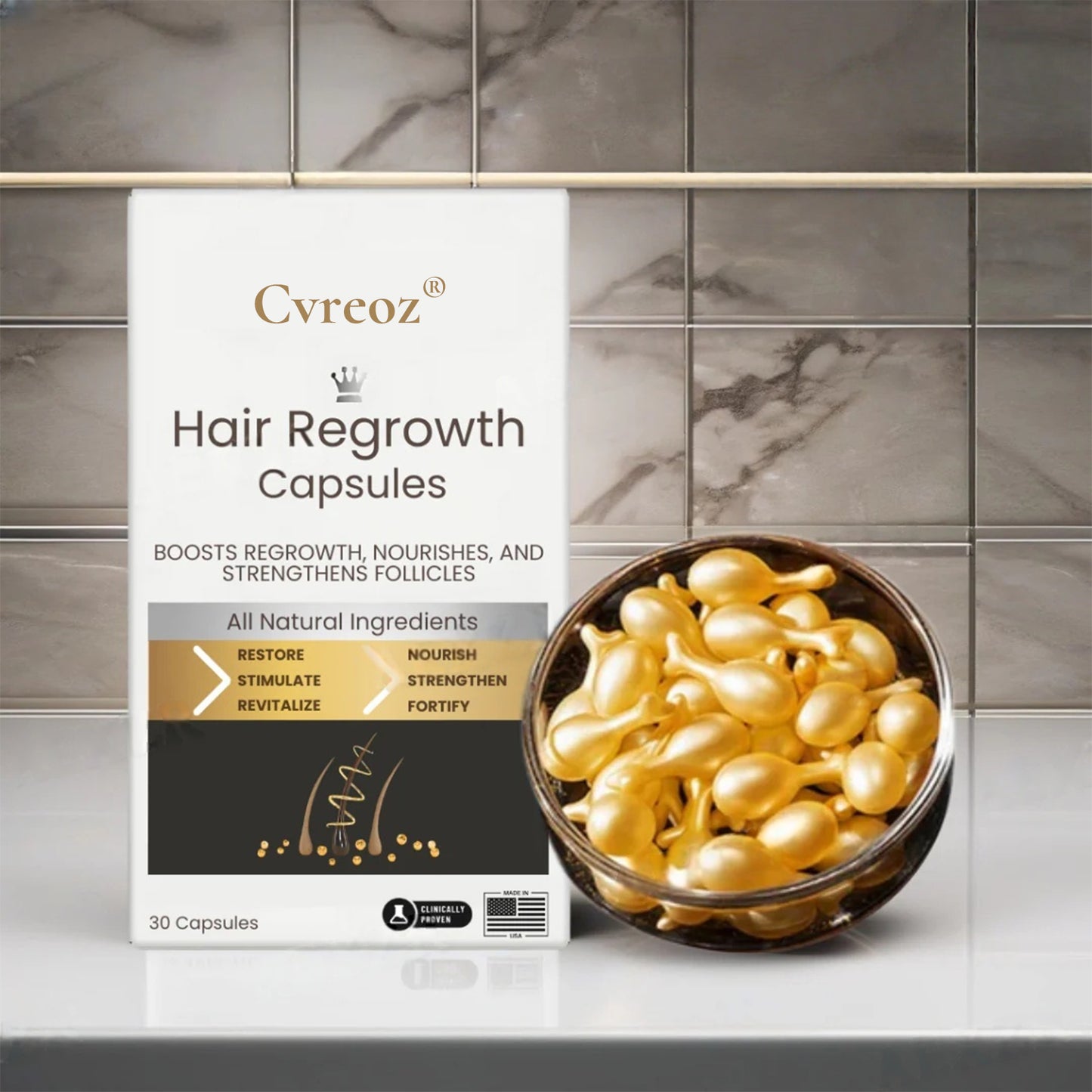 Cvreoz® Hair Regrowth Capsules