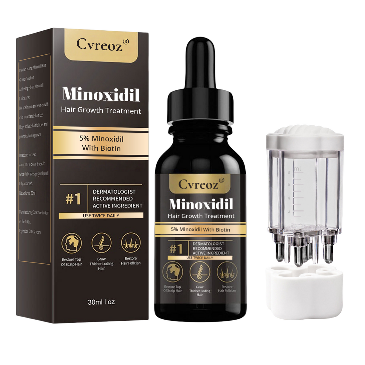 ⓒⓥⓡⓔⓞⓩ® 5% Minoxidil Hair Pro-growth Treatment