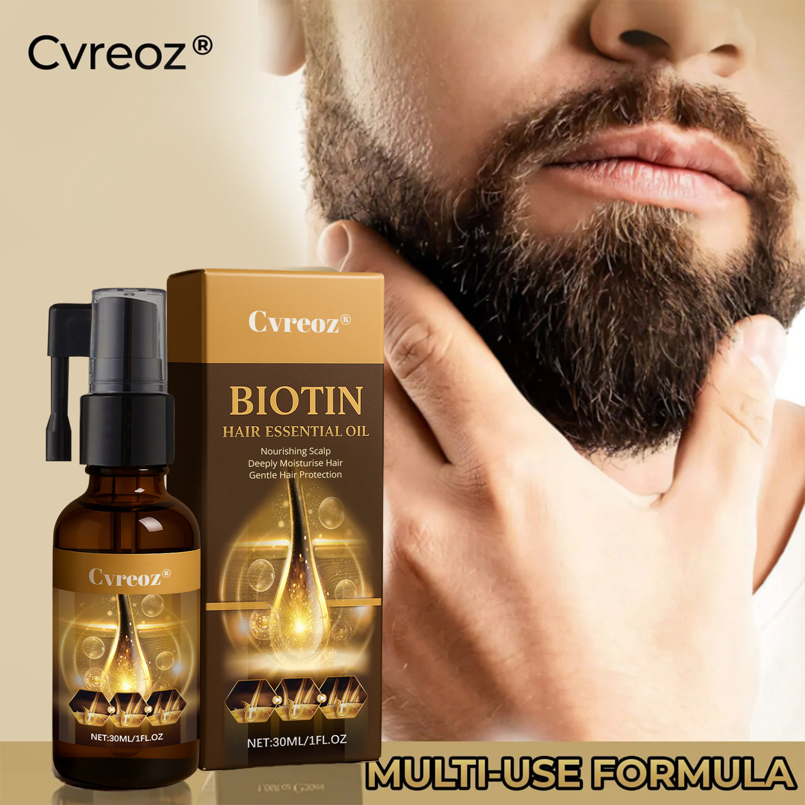 🔥 Grow Your Glow: 60% OFF 🔥 Cvreoz® Biotin Hair Essential Oil!