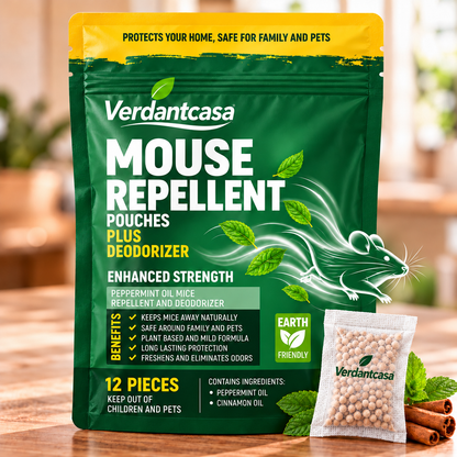Verdantcasa Mouse Repellent Pouches- 12pcs - save around kids & pet